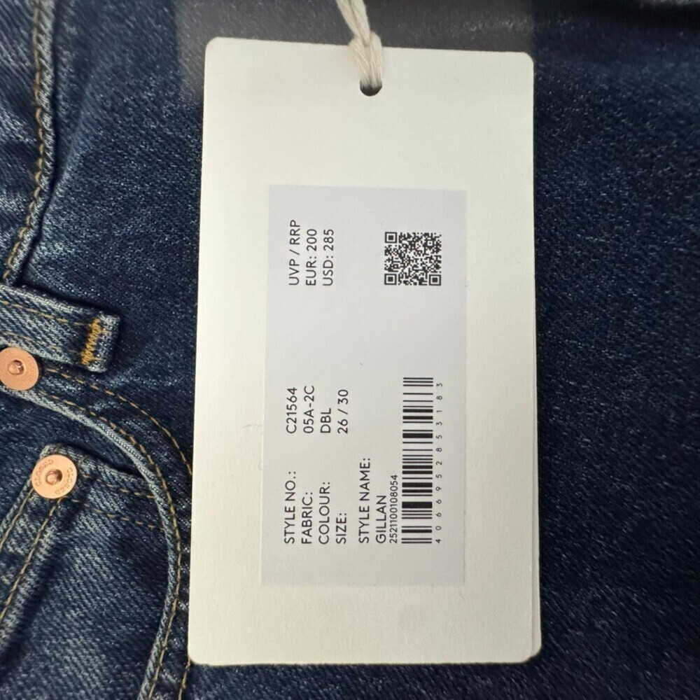 CLOSED Women Gillan Low Waist Wide leg Jeans Blue Denim NWT Size 26/30 - Picture 9 of 11